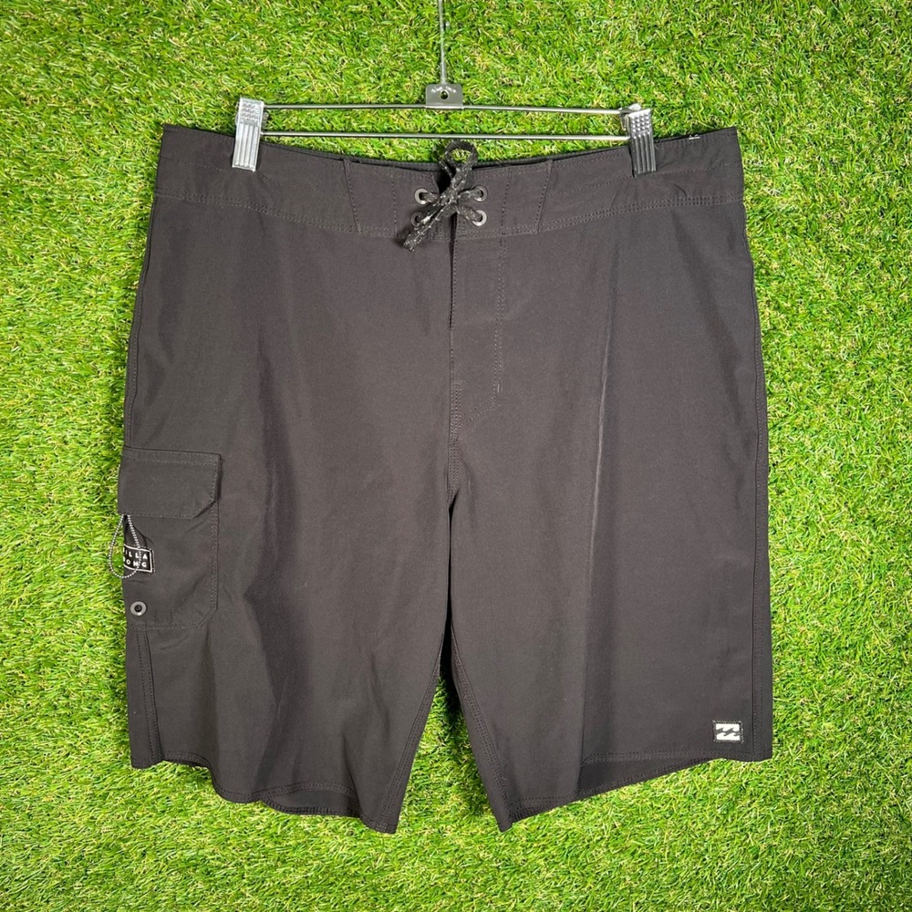 Billabong All Day Pro Mens Black Board Shorts Cargo Pocket Swim Trunks‎ 32